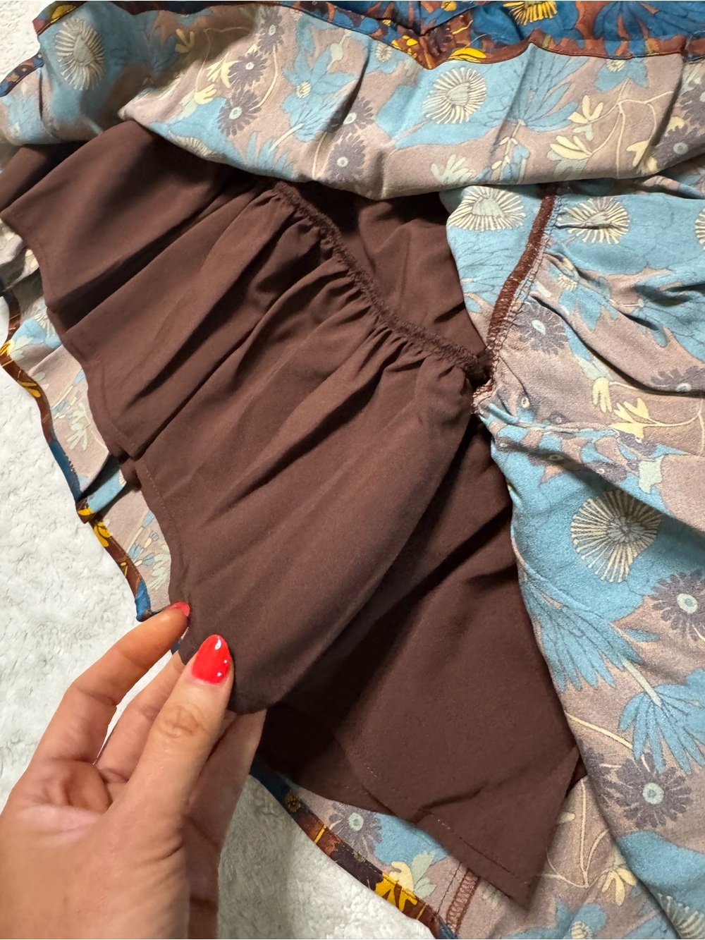 NWT- CARTOLINA KYLIE SILK SKIRT - YELLOWSTONE CHICORY - Picture 13 of 16